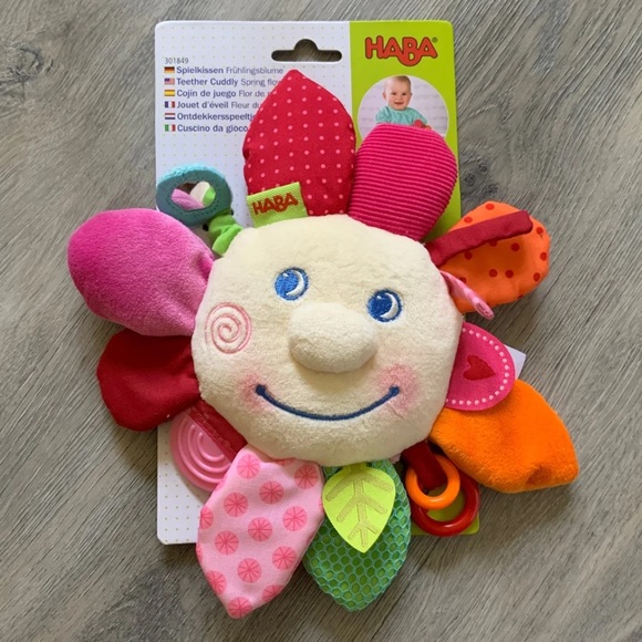 HABA Cuddly Spring Flower Teether - Picture 3 of 4